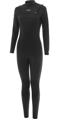 2026 Nyord Womens Solu Yulex 3/2mm Chest Zip Fl Våddragt SOLW32FLCZ001 - Black